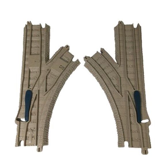 Thomas the Train Trackmaster Switch Y Right Left Curved Riser Replacement Track - Picture 3 of 6